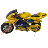 2 takt - Minibike camel uitvoering (met lichte schade) - 301 geel
